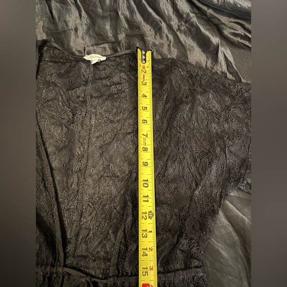 Duets Lace Midi Maxi Beach Cover Up Boho Kimono Black Sz‎ M - Picture 9 of 10